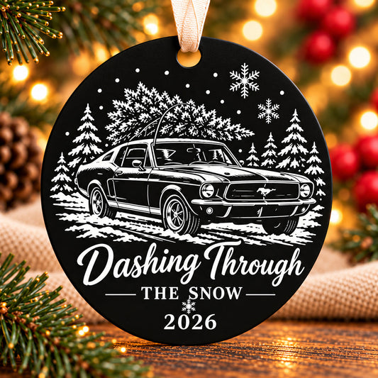 mustang Christmas ornament — photo 1