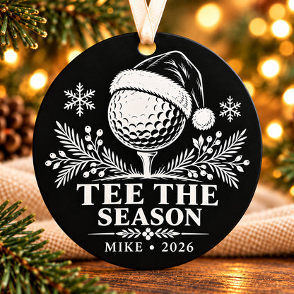 tee the season Christmas ornament — photo 1