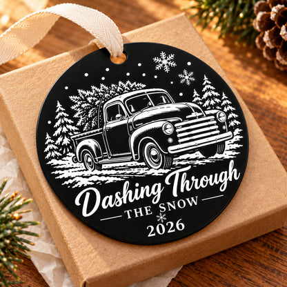 vintage pickup Christmas ornament — photo 2