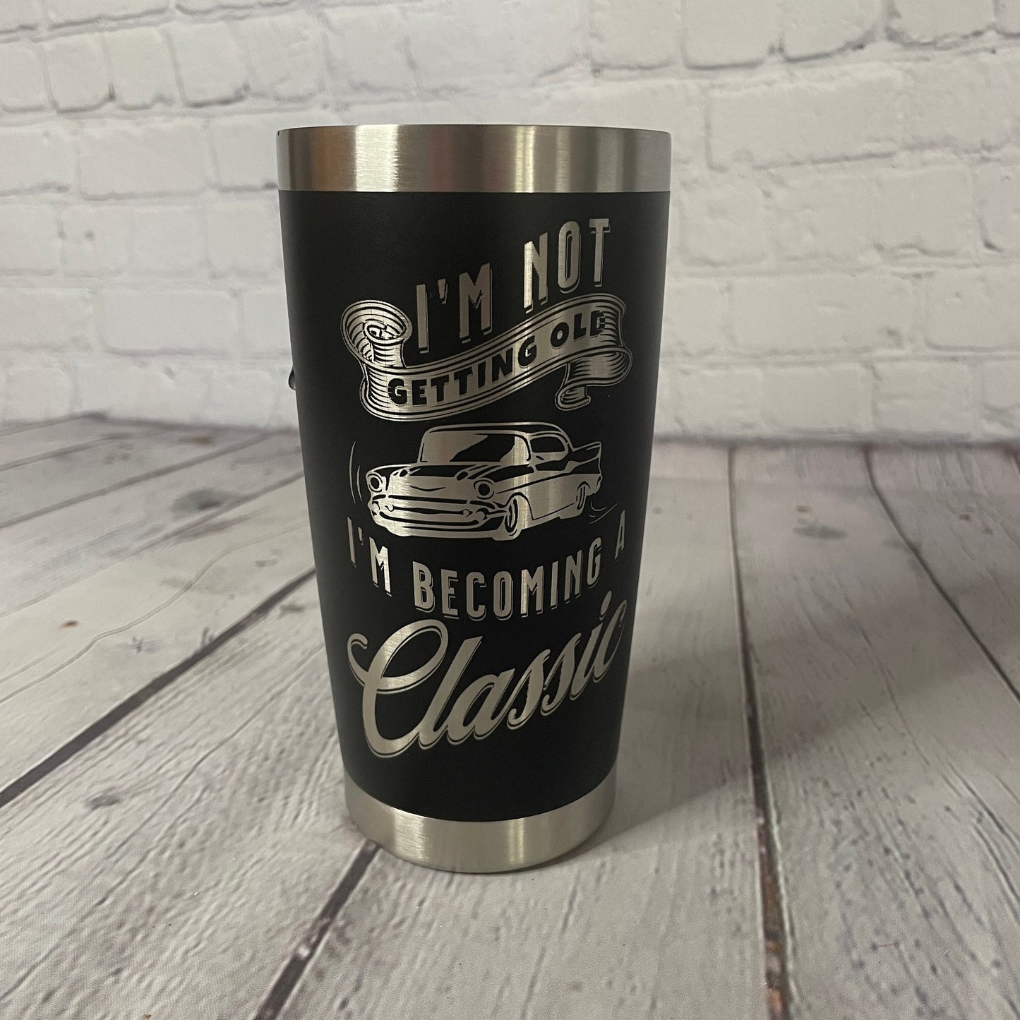 1957 Chevrolet Engraved Tumbler | Birthday Tumbler | Birthday Cup | Chevy BelAir | Muscle Car Cup