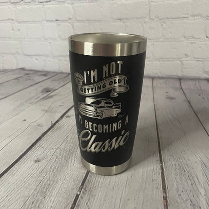 1957 Chevrolet Engraved Tumbler | Birthday Tumbler | Birthday Cup | Chevy BelAir | Muscle Car Cup