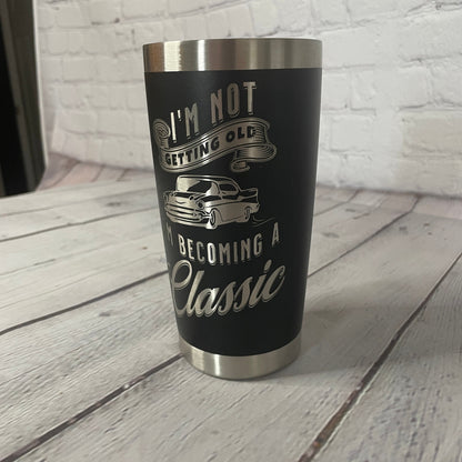 1957 Chevrolet Engraved Tumbler | Birthday Tumbler | Birthday Cup | Chevy BelAir | Muscle Car Cup