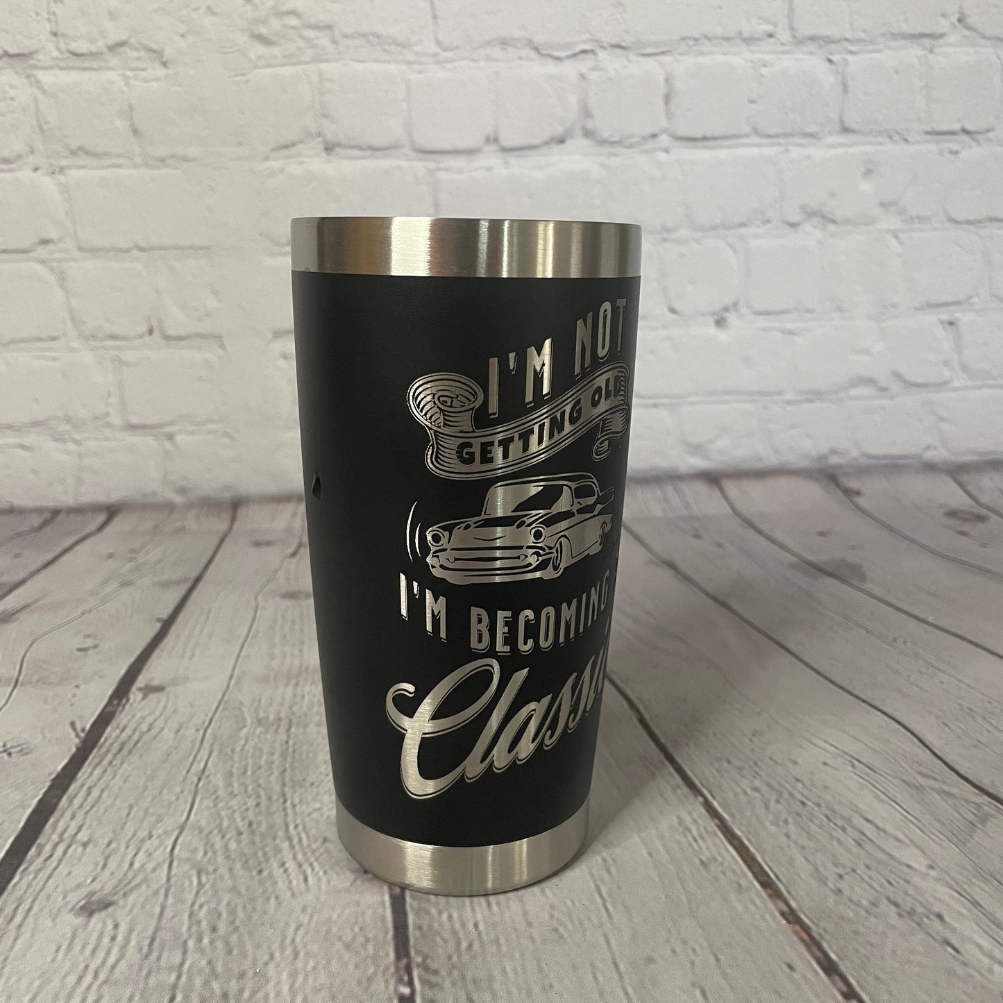 1957 Chevrolet Engraved Tumbler | Birthday Tumbler | Birthday Cup | Chevy BelAir | Muscle Car Cup