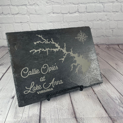 Lake Anna Va | Slate Cutting Board | Laser Engraved Cutting Board | Personalized Cutting Board