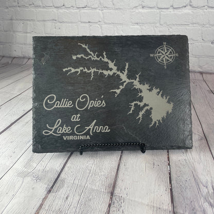 Lake Anna Va | Slate Cutting Board | Laser Engraved Cutting Board | Personalized Cutting Board