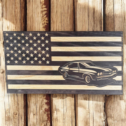 1970 Chevrolet Chevelle American Flag | Chevy | Chevelle | Muscle Car | Custom American Flag